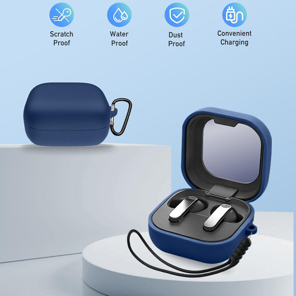 Husa Techsuit Silicone pentru Samsung Galaxy Buds4 / Buds4 Pro, Alba