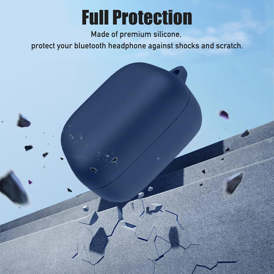 Husa Techsuit Silicone pentru Samsung Galaxy Buds4 / Buds4 Pro, Albastra