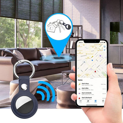 Husa Techsuit SLH1 pentru Apple AirTag, Albastra