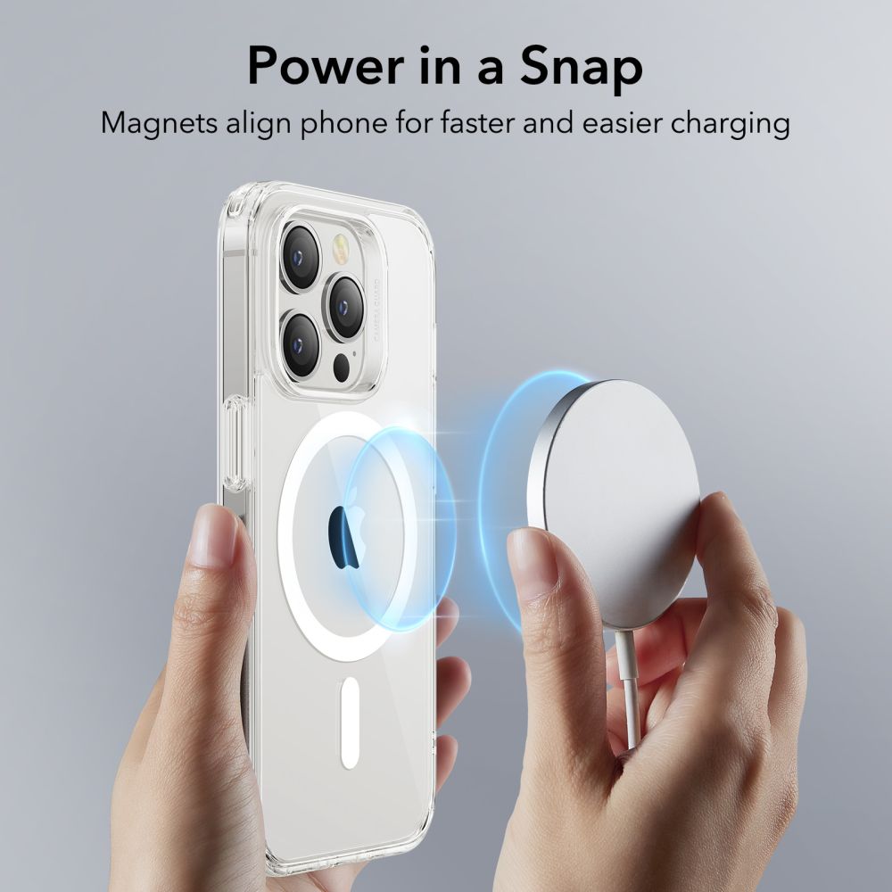 Husa MagSafe pentru Apple iPhone 14 Pro Max, ESR, Ch Halolock, Transparenta