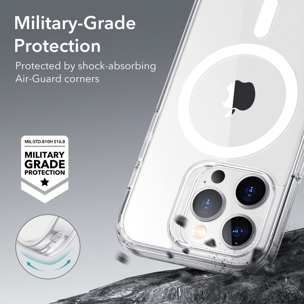 Husa MagSafe pentru Apple iPhone 14 Pro Max, ESR, Ch Halolock, Transparenta