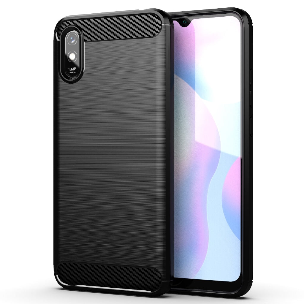 Husa pentru Xiaomi Redmi 9A / Redmi 9AT, Forcell, Carbon, Neagra