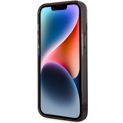 Husa pentru Apple iPhone 14 Plus, Karl Lagerfeld, Gradient Karl & Choupette, Neagra