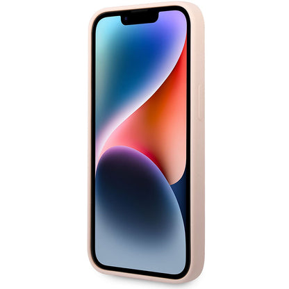 Husa pentru Apple iPhone 14 Plus, Karl Lagerfeld, Silicone Karl's Head, Roz