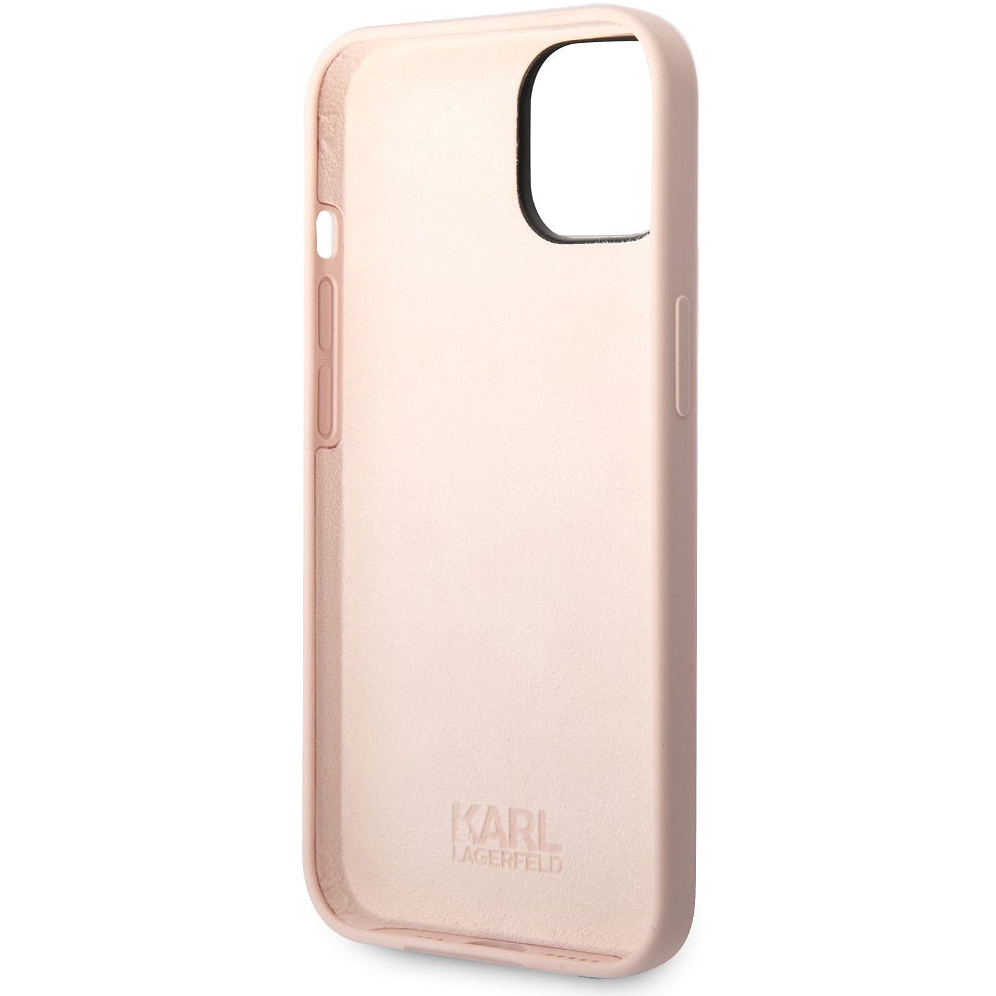 Husa pentru Apple iPhone 14 Plus, Karl Lagerfeld, Silicone Karl's Head, Roz