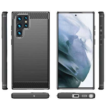 Husa pentru Samsung Galaxy S23 Ultra S918, OEM, Carbon, Neagra