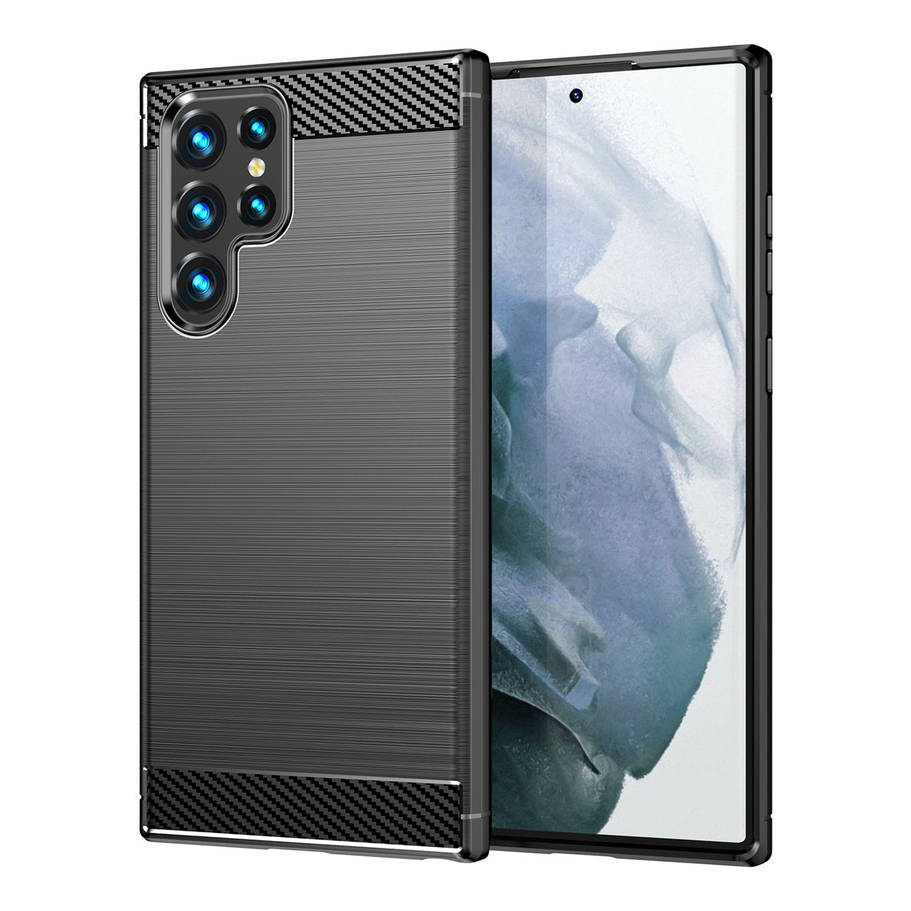 Husa pentru Samsung Galaxy S23 Ultra S918, OEM, Carbon, Neagra