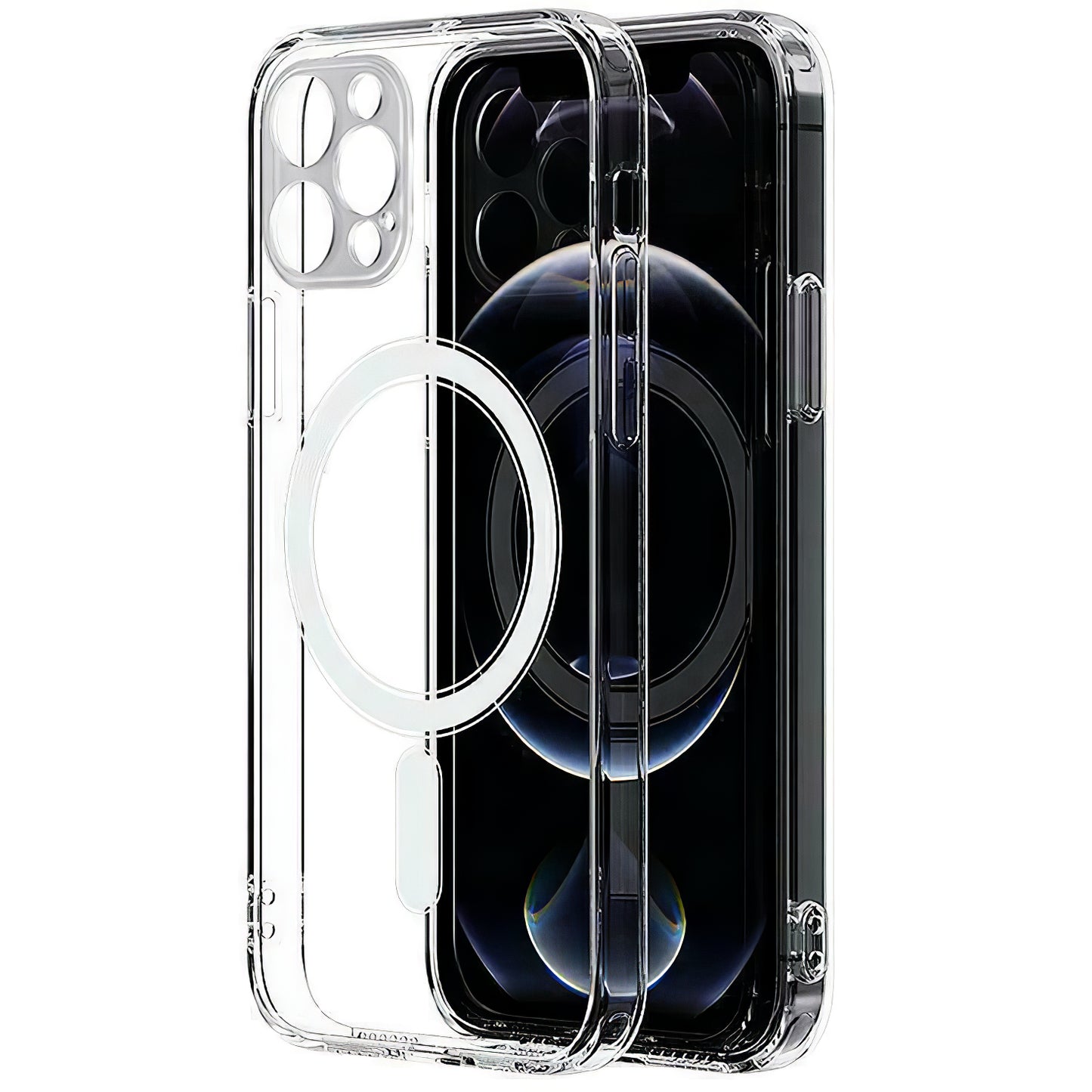 Husa MagSafe pentru Apple iPhone 12 Pro, OEM, Magnetic, Transparenta