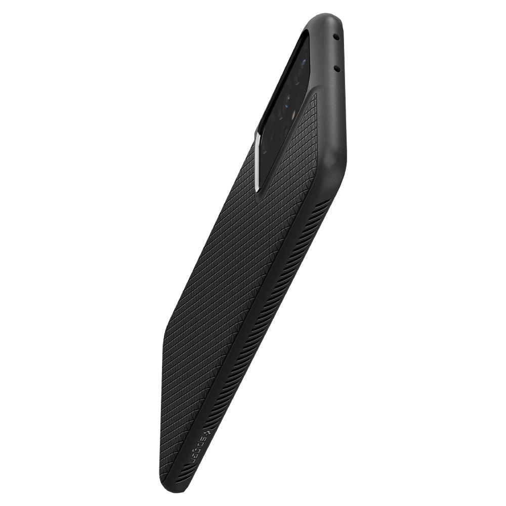 Husa pentru Samsung Galaxy S21 Ultra 5G G998, Spigen, Liquid Air, Neagra SPN1456BLK