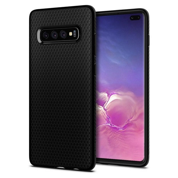 Husa pentru Samsung Galaxy S10+ G975, Spigen, Liquid Air, Neagra 606CS25764