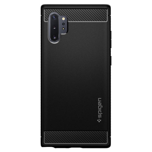 Husa pentru Samsung Galaxy Note 10+ 5G N976 / Note 10+ N975, Spigen, Rugged Armor, Neagra 627CS27331