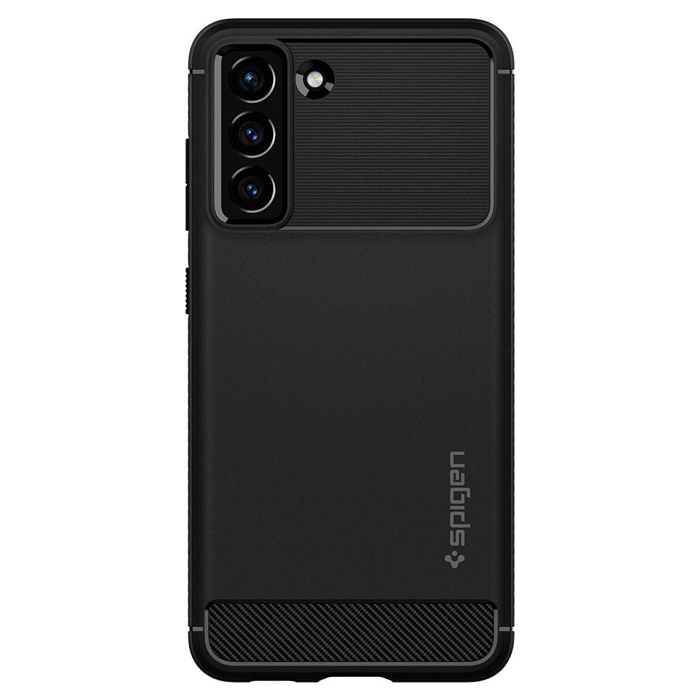 Husa pentru Samsung Galaxy S21 FE 5G G990, Spigen, Rugged Armor, Neagra ACS03049