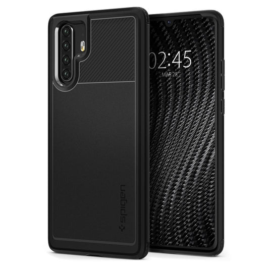 Husa pentru Huawei P30 Pro, Spigen, Rugged Armor, Neagra L37CS25725