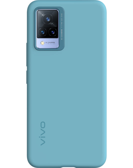 Husa pentru vivo V21 5G, Silicone Cover, Bleu 6000173