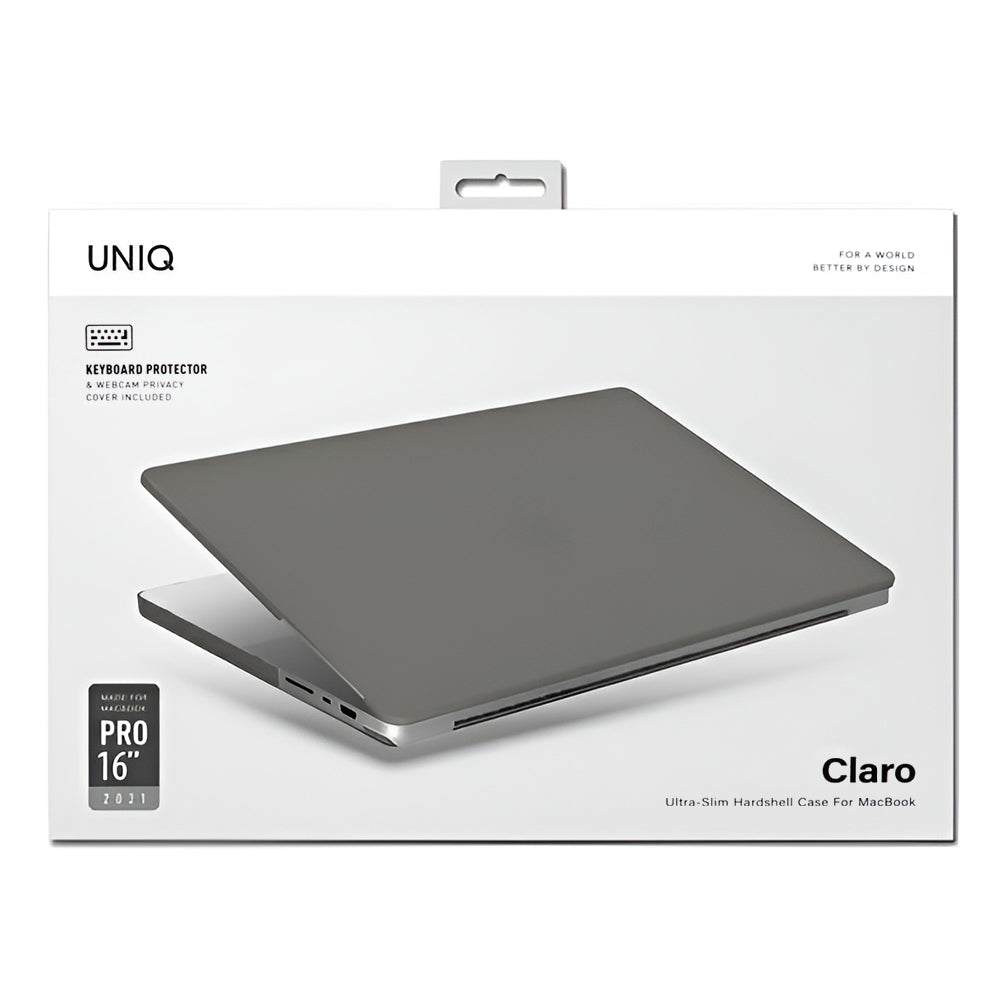 Husa UNIQ Claro pentru Apple MacBook Pro 16inch (2026) / (2024) / (2023) / (2021), Gri Mata