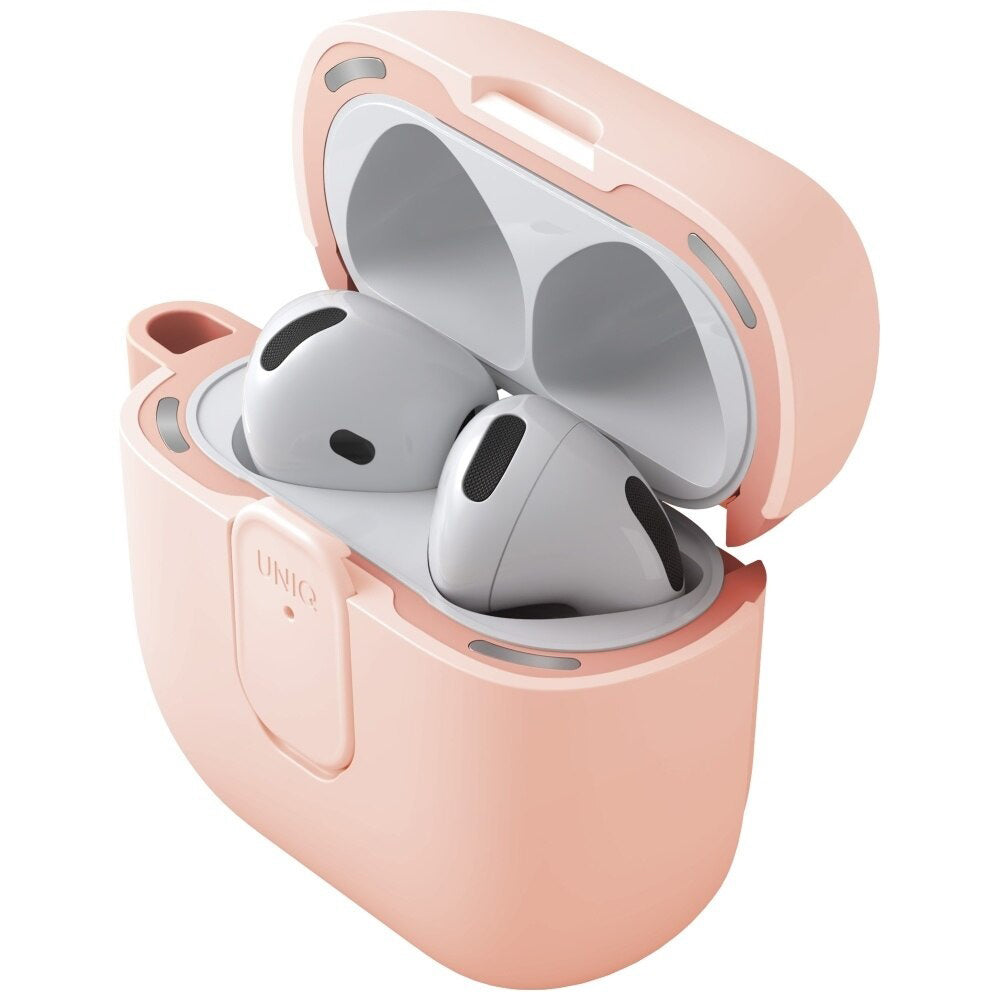 Husa  UNIQ Clyde pentru Apple AirPods 4, Coral