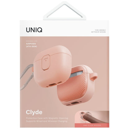 Husa  UNIQ Clyde pentru Apple AirPods 4, Coral