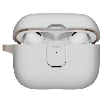 Husa UNIQ Clyde pentru Apple AirPods Pro 3, Gri Bej