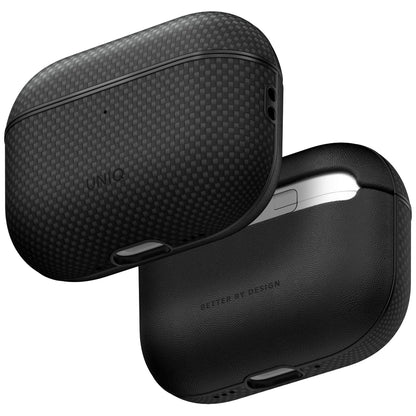 Husa UNIQ Keva Prime pentru Apple AirPods Pro 3, Neagra