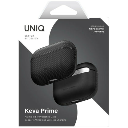 Husa UNIQ Keva Prime pentru Apple AirPods Pro 3, Neagra