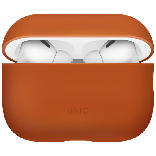 Husa UNIQ Lino pentru Apple AirPods Pro 3, Portocalie
