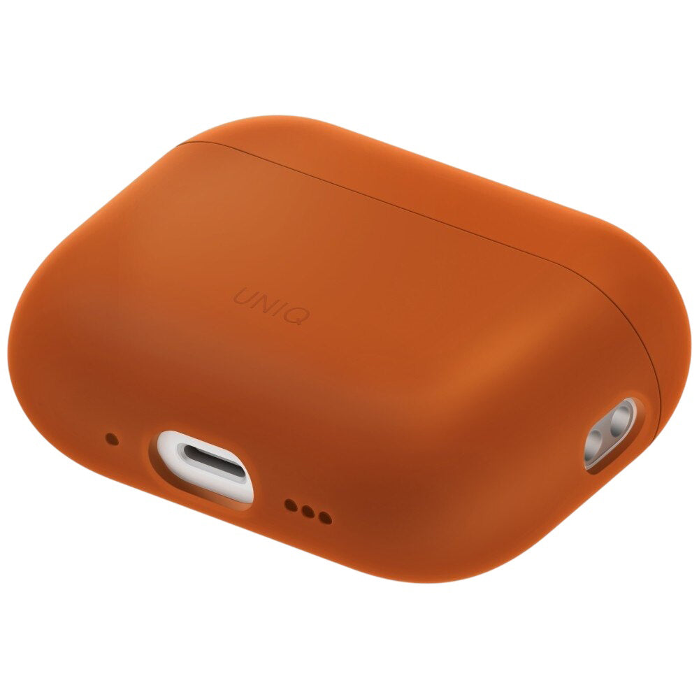 Husa UNIQ Lino pentru Apple AirPods Pro 3, Portocalie