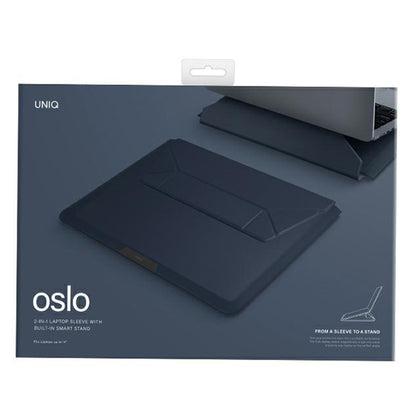 Husa UNIQ Oslo pentru Laptop max. 14inch, Bleumarin