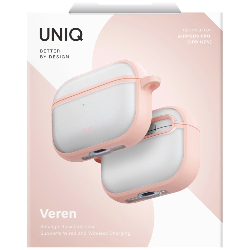 Husa UNIQ Veren pentru Apple AirPods Pro 3, Roz