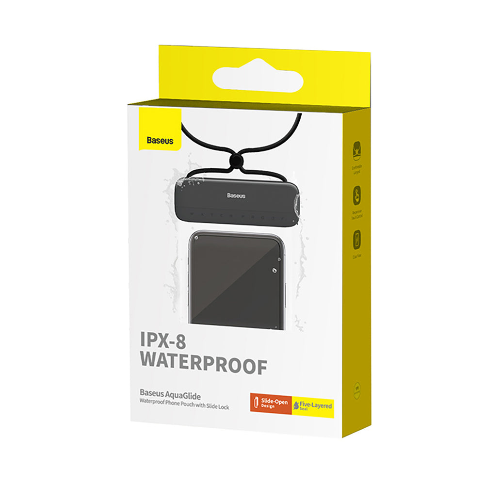 Husa Universala Waterproof, Baseus, AquaGlide, Neagra P60263700113-00