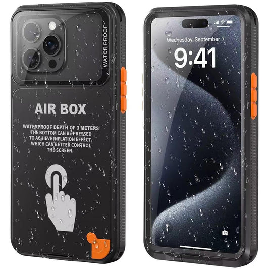 Husa Universala Waterproof pentru Telefon max. 6.1inch, ShellBox, AirBox, Neagra