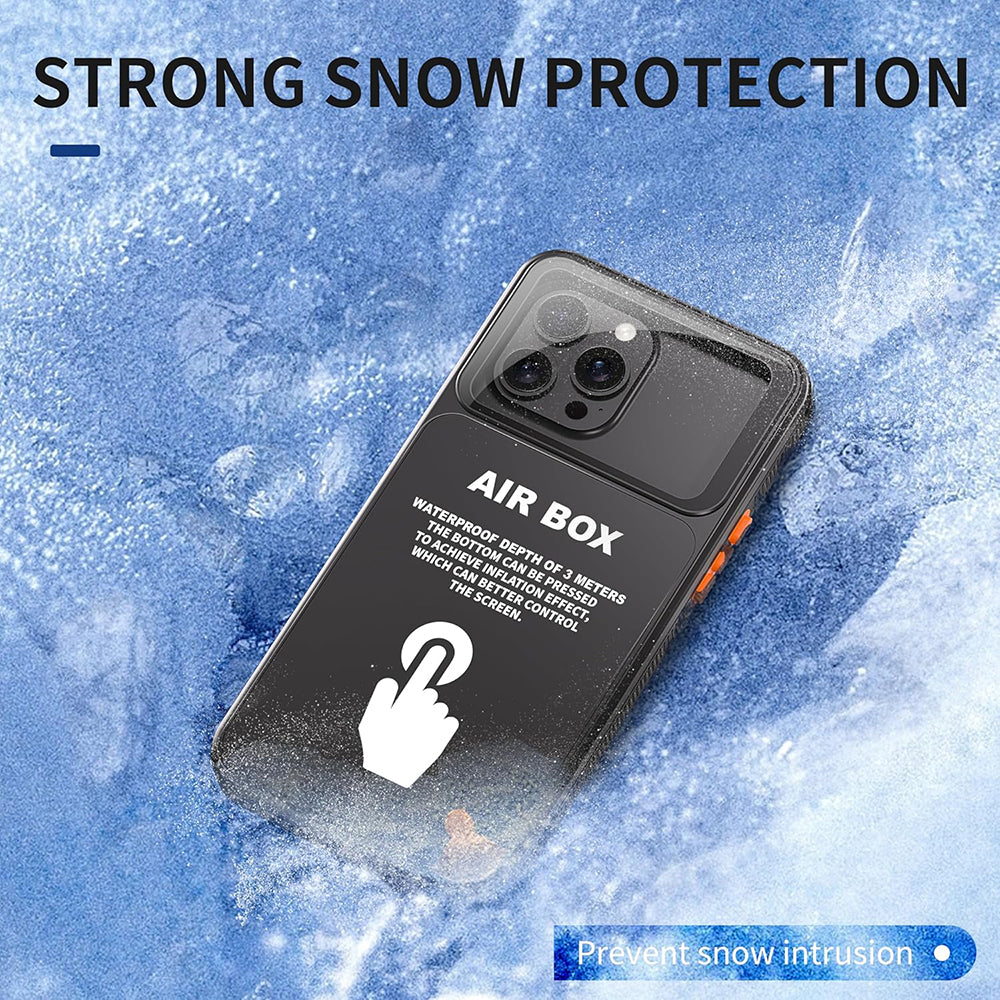 Husa Universala Waterproof pentru Telefon max. 6.1inch, ShellBox, AirBox, Neagra