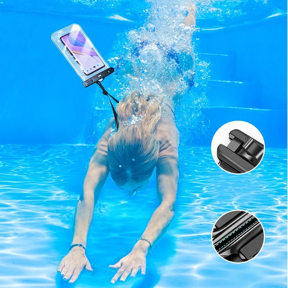 Husa Universala Waterproof pentru Telefon max. 6.5inch, ESR, Neagra