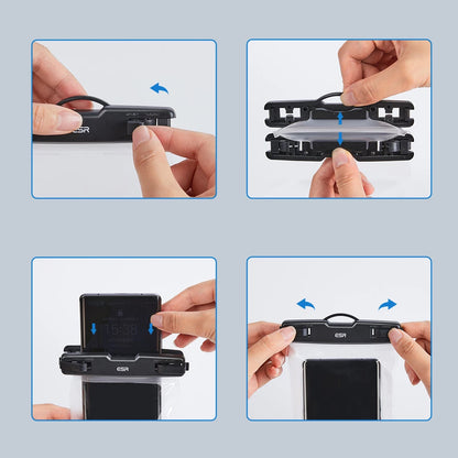 Husa Universala Waterproof pentru Telefon max. 6.5inch, ESR, Neagra