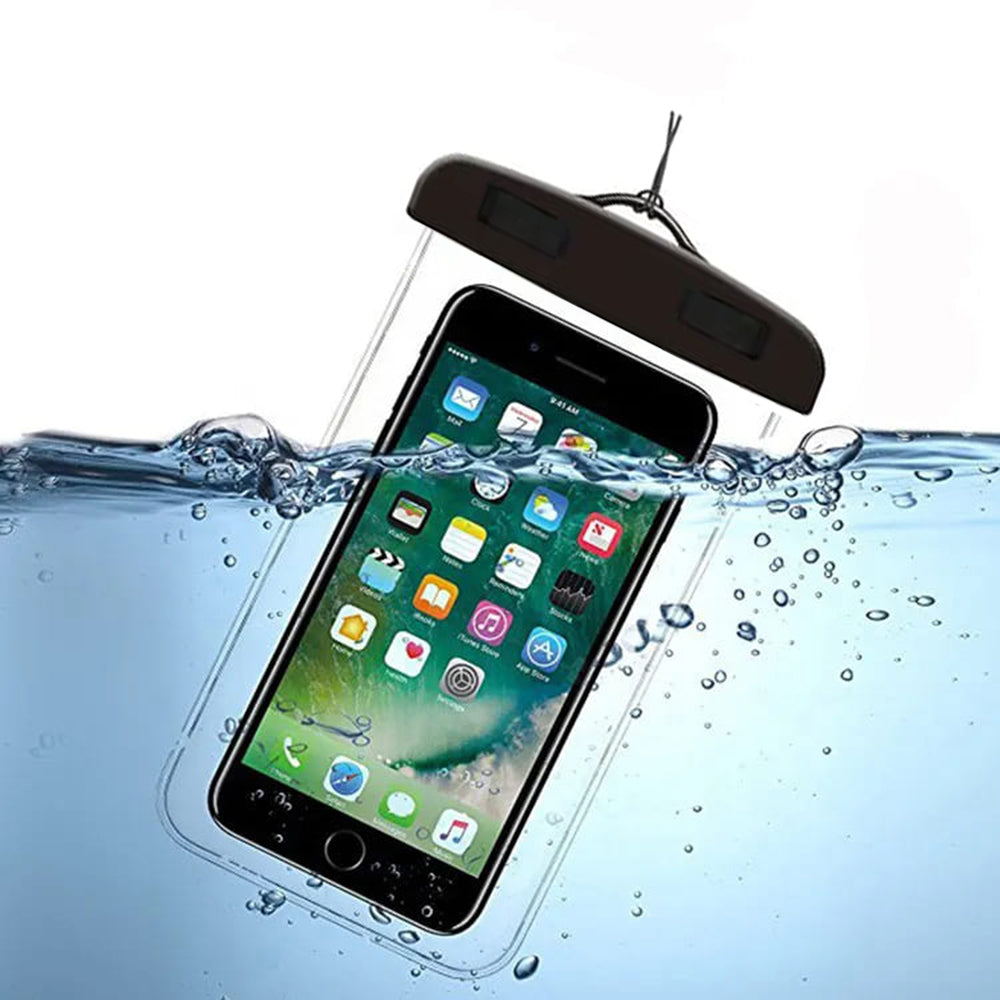 Husa Universala Waterproof pentru Telefon max. 6.5inch, Techsuit, Neagra