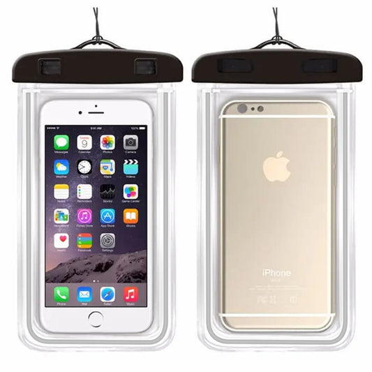 Husa Universala Waterproof pentru Telefon max. 6.5inch, Techsuit, Neagra