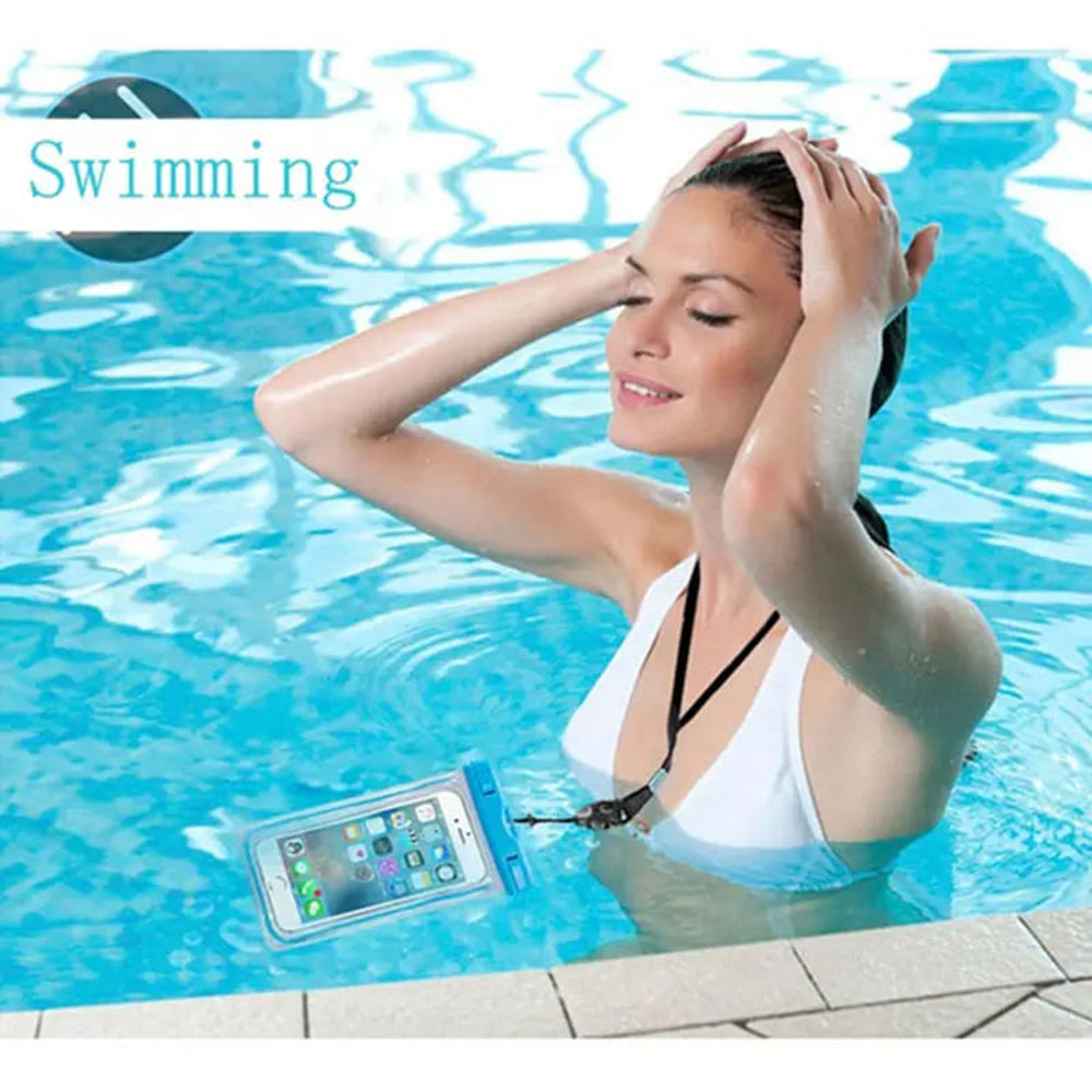 Husa Universala Waterproof pentru Telefon max. 6.5inch, Techsuit, Neagra