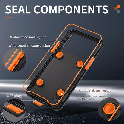 Husa Universala Waterproof pentru Telefon max. 6.7inch, ShellBox, AirBox, Neagra