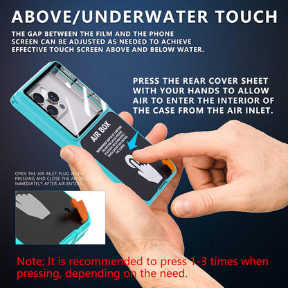 Husa Universala Waterproof pentru Telefon max. 6.9inch, ShellBox, AirBox, Albastra