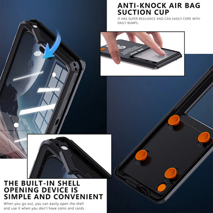 Husa Universala Waterproof pentru Telefon max. 6.9inch, ShellBox, AirBox, Albastra