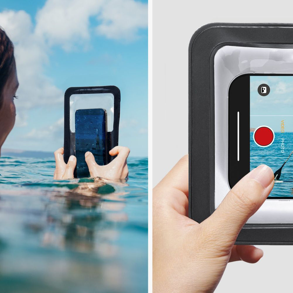 Husa Universala Waterproof pentru Telefon max. 6.9inch, Spigen, A603, Neagra ACS09745