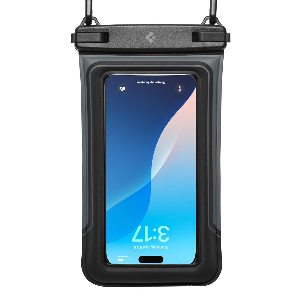 Husa Universala Waterproof pentru Telefon max. 6.9inch, Spigen, A611P, Set 2 bucati, Neagra Mata ACS09348