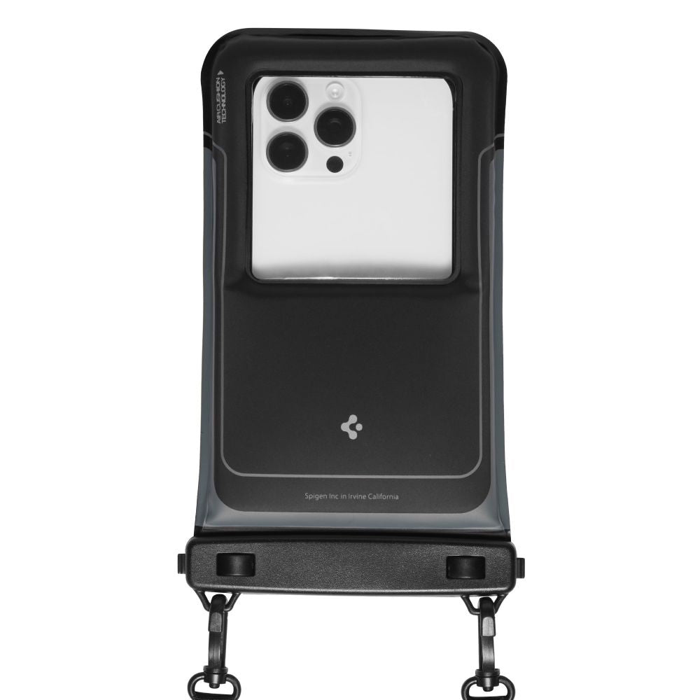 Husa Universala Waterproof pentru Telefon max. 6.9inch, Spigen, A611P, Set 2 bucati, Neagra Mata ACS09348