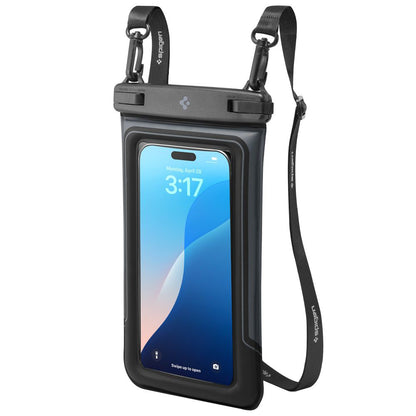 Husa Universala Waterproof pentru Telefon max. 6.9inch, Spigen, A611P, Set 2 bucati, Neagra Mata ACS09348