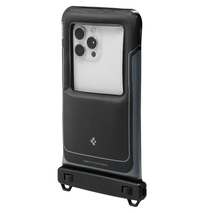 Husa Universala Waterproof pentru Telefon max. 6.9inch, Spigen, A611P, Set 2 bucati, Neagra Mata ACS09348