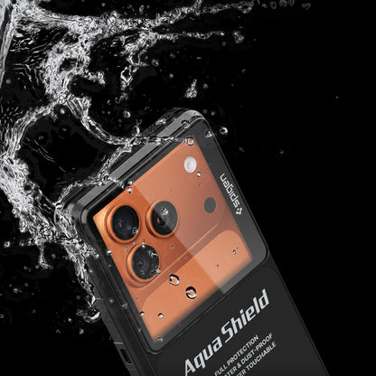 Husa Universala Waterproof Spigen, Aqua Shield A604, Neagra ACS11675