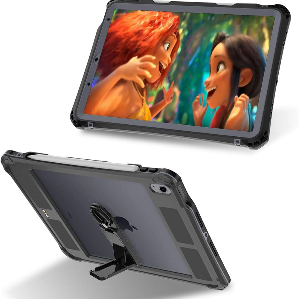 Husa Waterproof pentru Apple iPad Air (2022) / Air (2020), ShellBox, Neagra