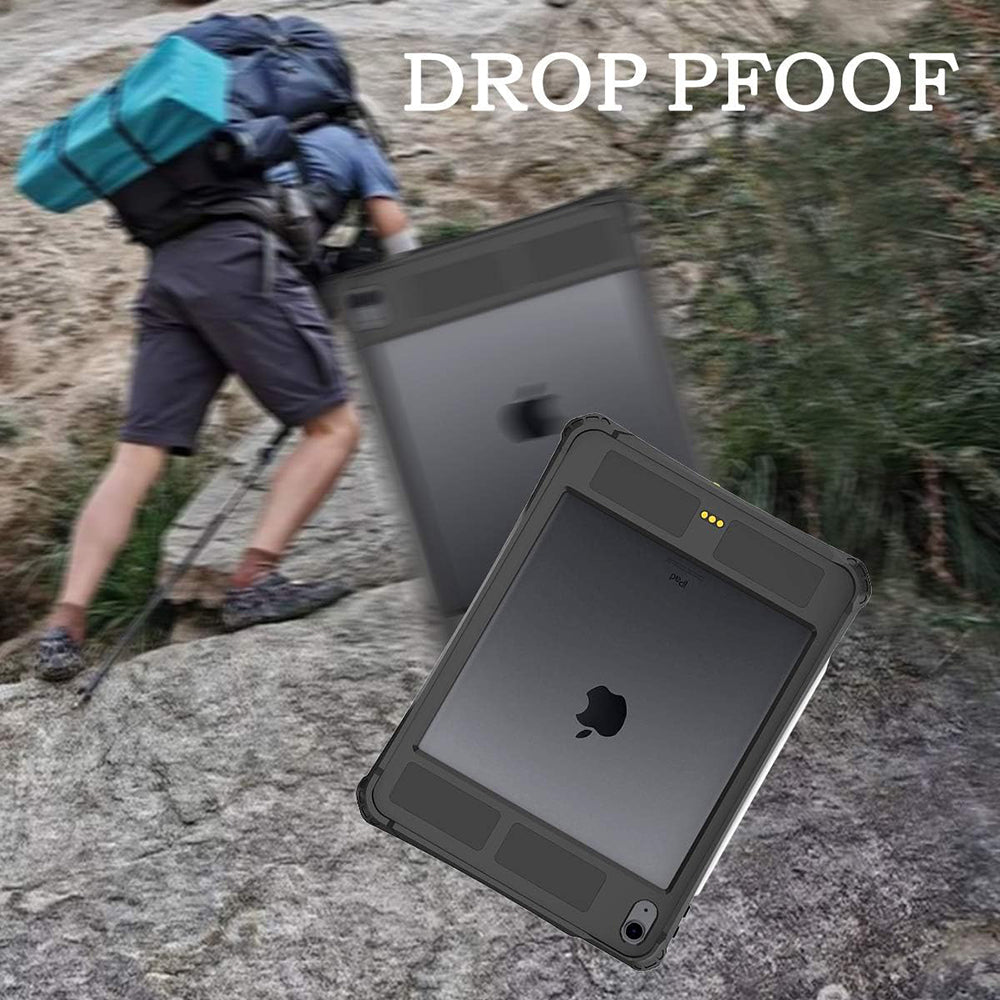 Husa Waterproof pentru Apple iPad Air (2022) / Air (2020), ShellBox, Neagra