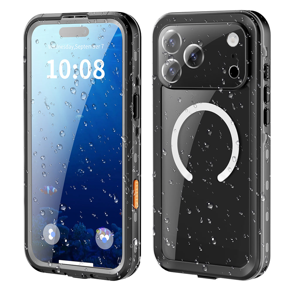 Husa Waterproof pentru Apple iPhone 18 Pro / 17 Pro, ShellBox, Neagra
