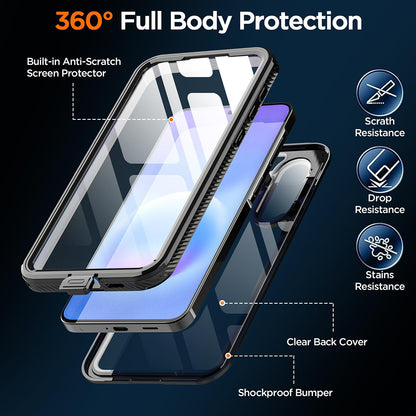 Husa Waterproof pentru Samsung Galaxy A57 5G, ShellBox, Neagra