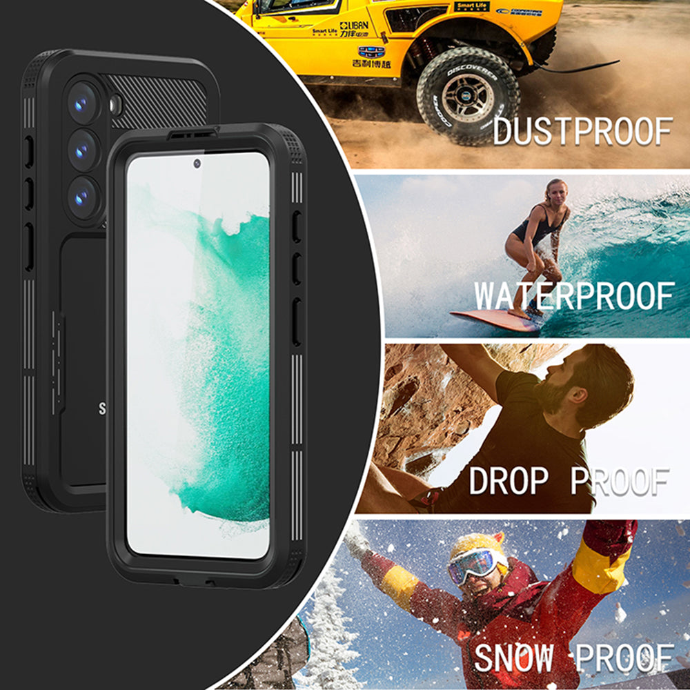 Husa Waterproof pentru Samsung Galaxy S23 S911, ShellBox, Neagra
